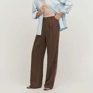Reformation Petites Mason Pant - Cafe 6P